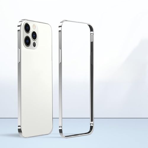 Accessoires téléphone coque violette iPhone 15 Pro Max cadre métal argent
