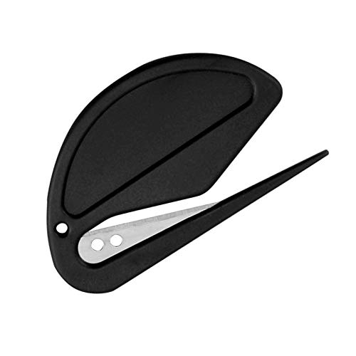 Letter Opener,Envelope Opener for Parcel,Mail Opener with Razor Blade,Letter Opener for Women,Letter Opener for Desk(Black)