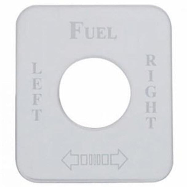 Replacement for Kenworth K100E Year 1997 Stainless Steel Stainless Switch Plate- Fuel Level by Technical Precision