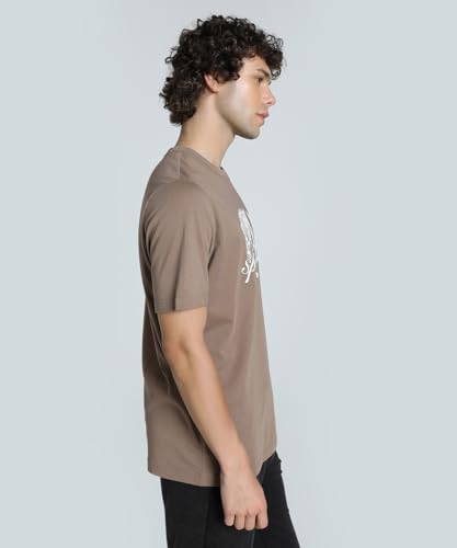Puma Men's Letter Print Regular Fit T-Shirt