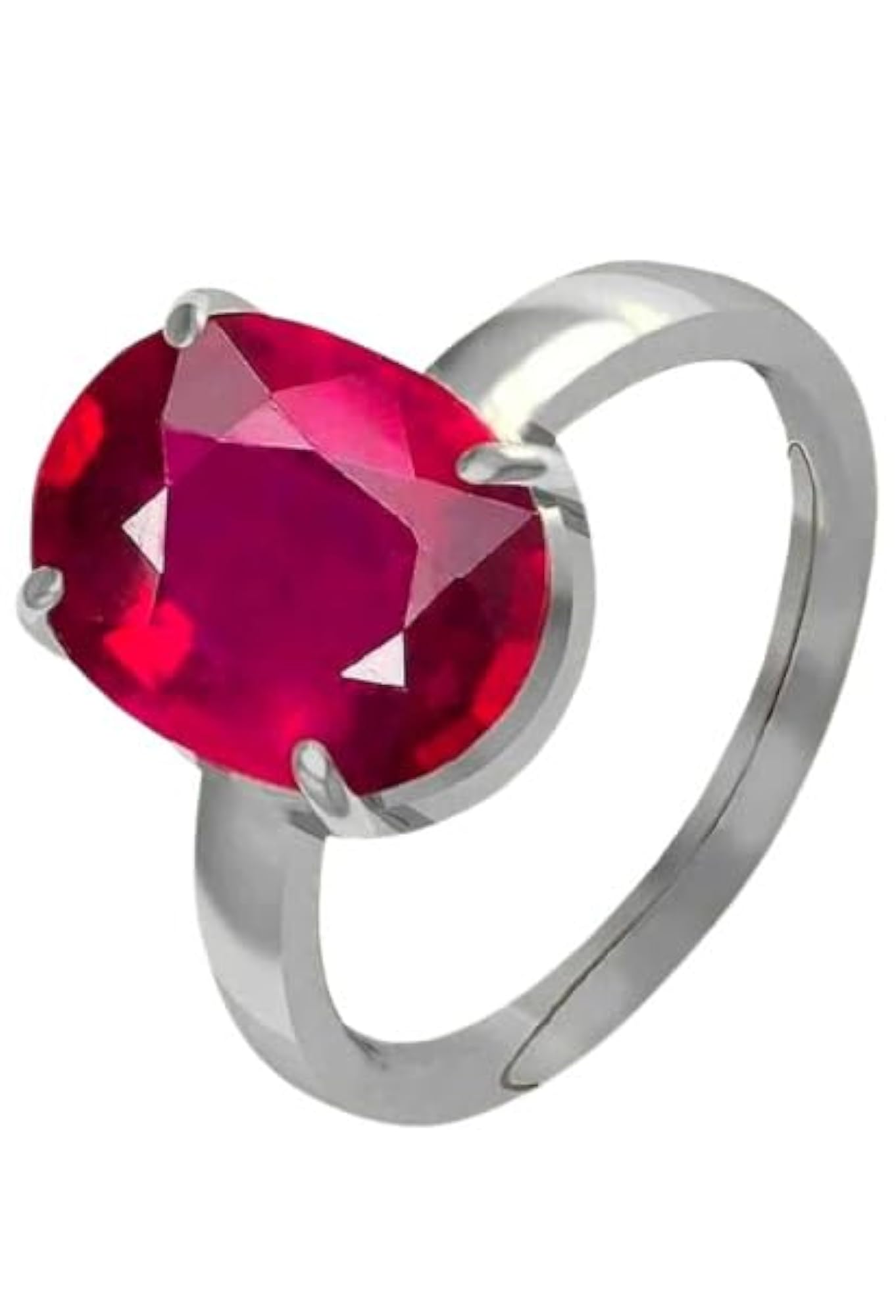 9.50 Ratti Ruby Stone Adjustable Ring for Men & Women