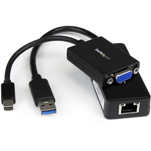 Adaptadores VGA Ethernet StarTech LENX1MDPUGBK para conectar ThinkPad en oficina