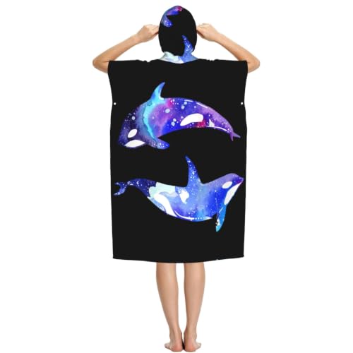 Poncho orque microfibre pour se changer sur la plage facilement