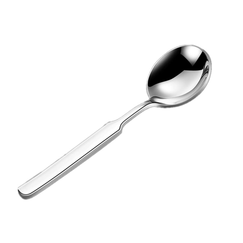 Hemoton Dessert Spoon Set Stainless Steel Soup Spoons for Kitchen and Tableware