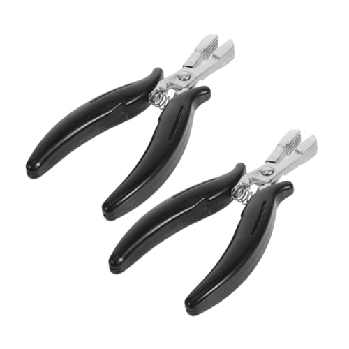 Pince à extensions de cheveux nano micro anneaux et ruban Zerodeko noir