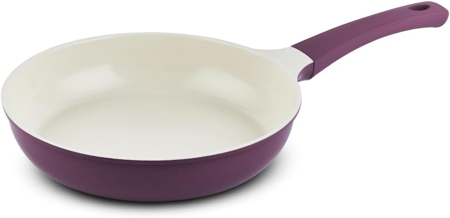 UPIT Non Stick Ceramic Frying Pan Skillet | Scratch-Resistant PFOA & PFOS Free Non Toxic Pan for Cooking | Compatible with Induction, Gas & Electric Stovetops (11 IN)