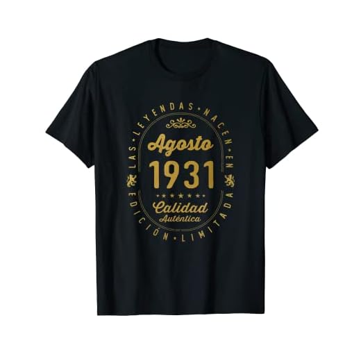 91 años Cumpleaños Las Leyendas nacen en Agosto de 1931 Camiseta