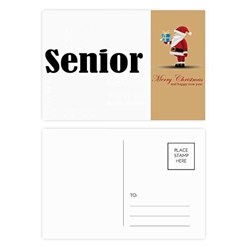 Cartes postales de Père Noël Noir sur papier cartonné épais au design artistique soigné