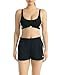 adidas Womens 3 Stripes Active Essentials Cotton Scoop Bralette with Removable Cookies, Black, Medium
