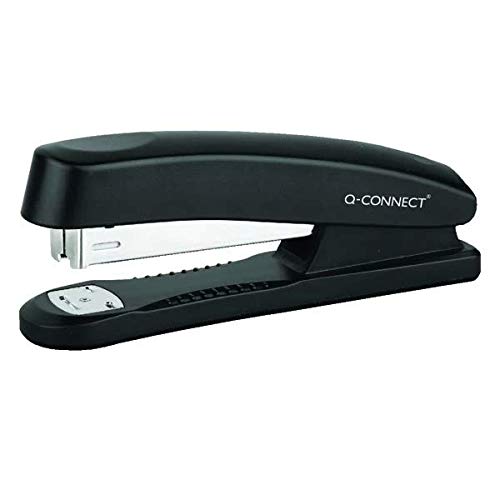 Image of Q-Connect Full Strip Plastic Stapler Black KF01057 + Free FINCHLEY Pen