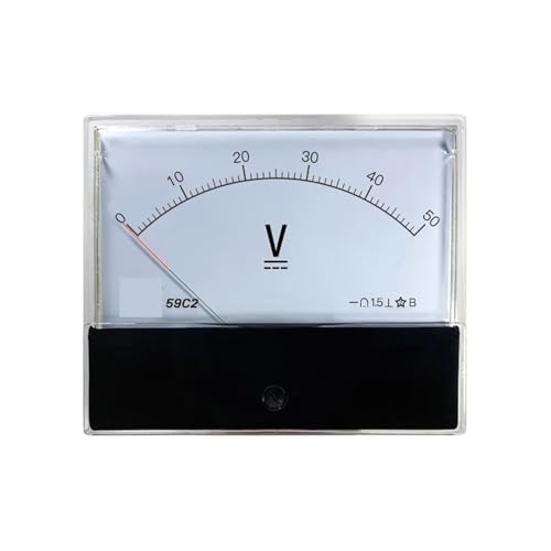 Voltmètre CC 59C2 15V aiguille pour tableau électrique de distribution