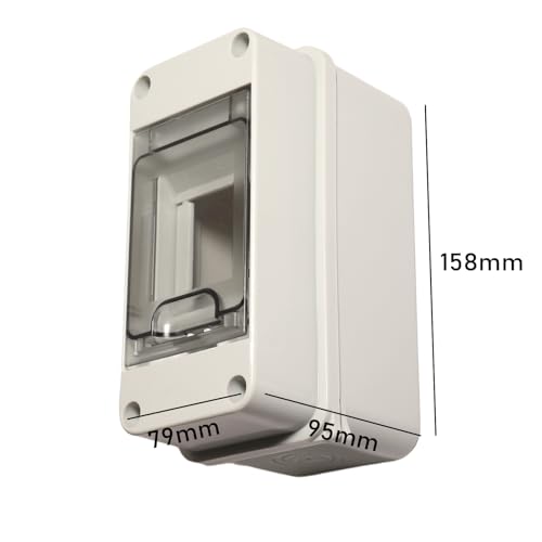 Shengbowi Distribution Protection Box MCB 3 Way IP65 Waterproof DIN Rail Mounted Indoor & Outdoor Electrical Enclosure Consumer Unit Surface-mounted Circuit Breaker Boxes