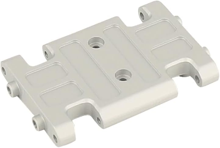Center Skid Plate CNC Machined Aluminum Alloy Transmission Mount for AX24 XC-1 Metal Upgrade Part (Silver) image 5