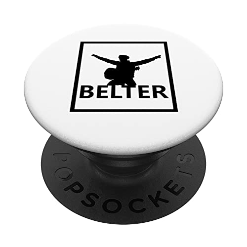 She's a Belter Scottish inspired Music Merchandise PopSockets Swappable PopGrip, Black