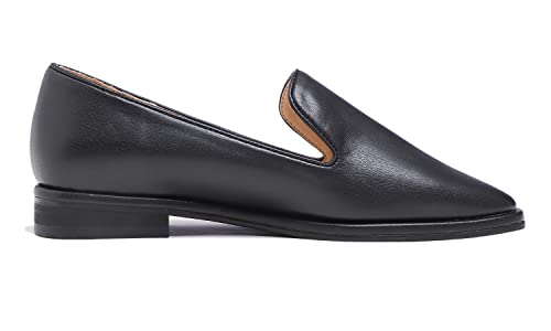 Image of FEVERSOLE Women's Fashion Dress Comfort Low Heel Office Penny Loafer Flats