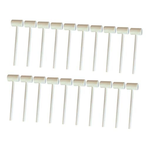 GALPADA Toy Mallet Hammer Set of 20 Solid Wood Mini Hammers Educational Toys for Boys and Girls for Home Decor