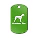 Mister Petlife Weimaraner Mom Engraved Keychain/GI Tag weim Green