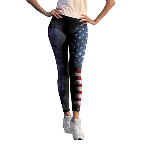 Leggings tamanho grande patriótico bandeira de corrida pilates calças femininas americanas personali