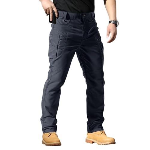 Men's Military Cargo Tactical Pants Water Resistant Ripstop Lightweight Stretch Combat Outdoor Hiking Pants
