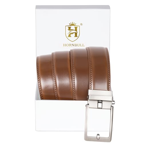 Image of HORNBULL Smith Leather Belt for Men | Mens Belt Autolock | Formal and Casual Leather Belt for Men