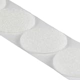 Klettpunkte selbstklebend, Haken oder Flausch, schwarz & weiß, verschiedene Verpackungseinheiten und Durchmesser ~ Ø 19 mm weiß Haken 100 Stück