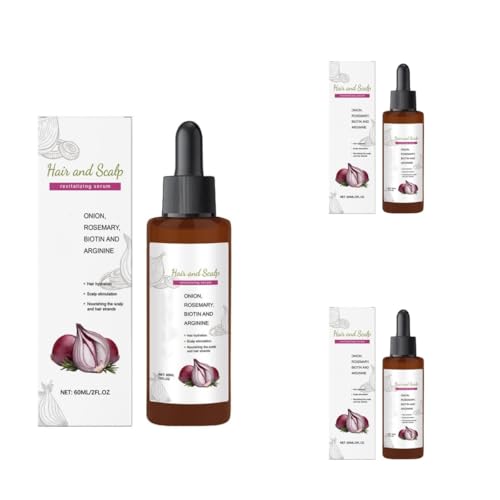 Aceite Capilar de Cebolla Roja 30ml - Spray Natural para el Crecimiento del Cabello con Biotina, Engrosamiento Efectivo del Cabello, para el Crecimiento y Cuidado del Cuero Cabelludo - Hidratante