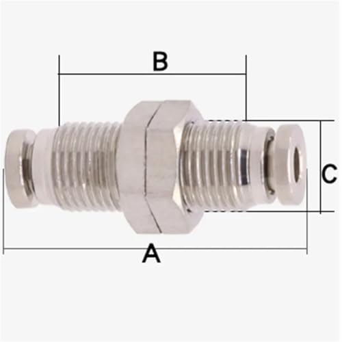 Conector PM10 de acero inoxidable 304: acoplamiento rápido y estanco para paneles 6