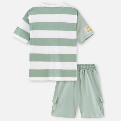 Image of Nap Chief Kids Cotton Printed Co ord Sets for Boys & Girls, T Shirt and Shorts for Casual Wear