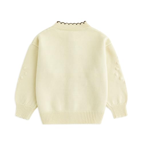 Image of Simplee kids Baby Sweater Toddler Girls Cardigan Sweater Embroidered Strawberry Knit Sweater