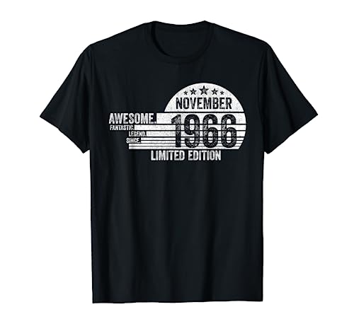 Regalo De Cumpleaños, Impresionante Desde Noviembre 1966 Camiseta