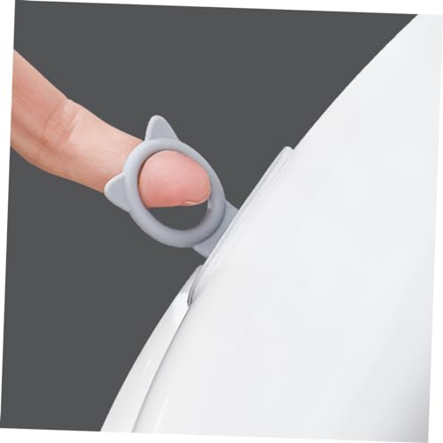 HOLIDYOYO Selbstklebender Toilettensitzheber 4 Stück Hygienischer Griff Für Wc Sitz Einfaches Anheben Des Toilettendeckels Ohne Bohren Praktisch Für Badezimmer Familie Und Reise