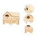 BESPORTBLE Wooden Hamster House Hideout for Hamsters Gerbils Cozy Nest for Sleeping Playing Premium Design for Use