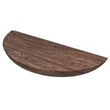 Onxyrbyte Estante de Pared de Madera Maciza Semicircular,Libros
