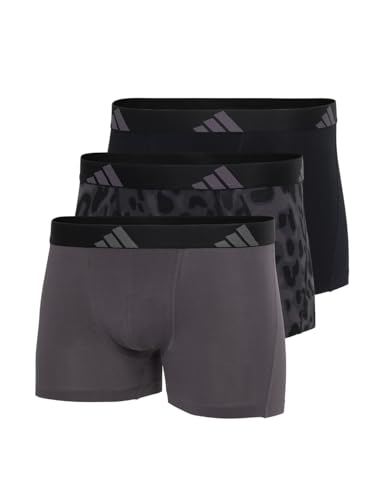 adidas Herren Trunk (3PK) -Active Flex Cotton Boxershorts, 905 Assorted, L (3er Pack)