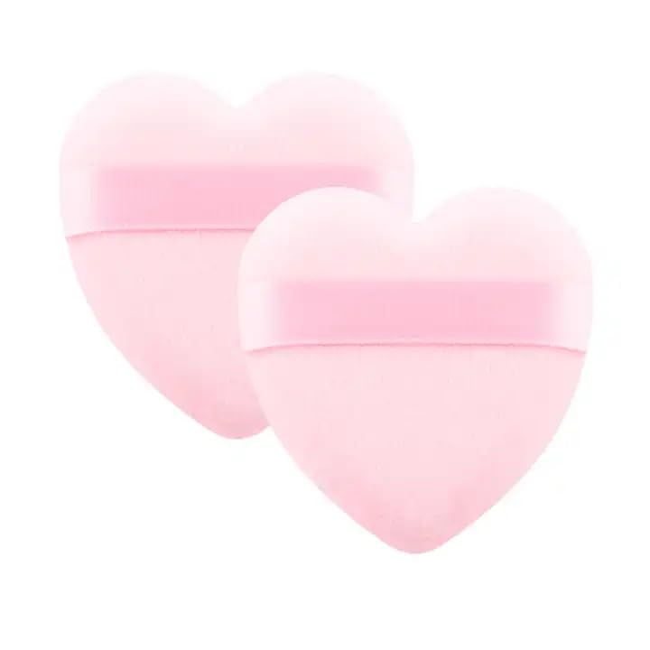 ShopClub Heart Shape Makeup Sponge for Face Powder | Ultra Soft Latex-Free Make Up Blender Puff for Liquid and Cream Cosmetics. (Pack of 6 Pieces)