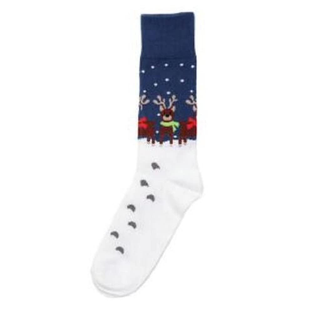 Enesco Quotes by Izzy and Oliver Weihnachtssocken, Baumwolle, Rentier-Design, 1 Paar, 6009522