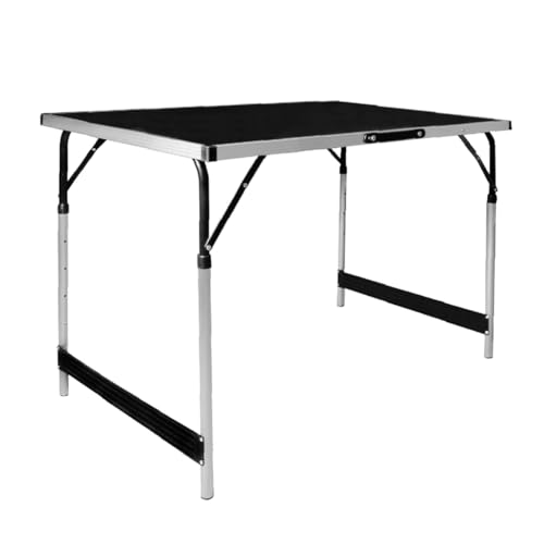 Mesa Plegable de Aluminio Milestone Camping - Negra