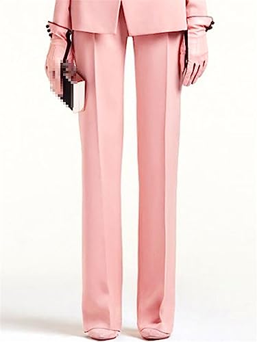 Women's 2 Pcs Set Double Breasted Long Sleeve Blazer Pants Suit3