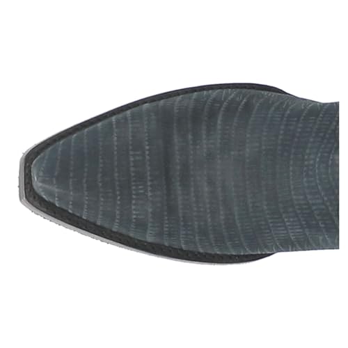 Dingo Mens The Duke Embroidered Lizard Print Snip Toe Casual Boots Mid Calf - Blue4