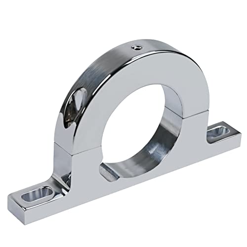 Xtptfabs Aluminum Universal Steering Column Keyed No Drop Mount,2" Column Polished Aluminum Keyed Column Mount,2310000030 Fr20114 2" Hole Brushed Underdash Mount River Clamp #TOP20