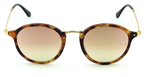 Ray-Ban RB2447 ROUND FLECK FLASH LENSES GRADIENT (Tortoise Frame/Copper Gradient Mirror Lens 11607O, 52)