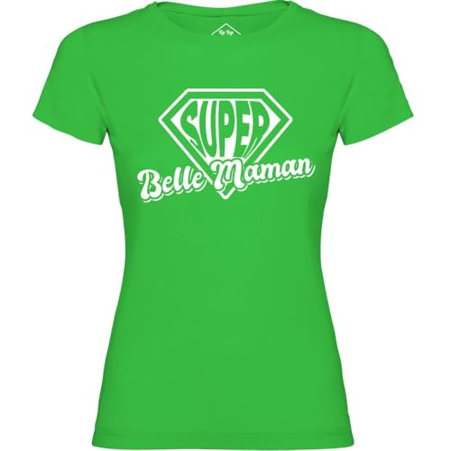 T-Shirt Super Belle Maman Vert le Vêtement Plein d'Amour