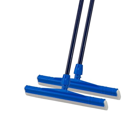Hyde Wiper for Bathroom Floor Cleaning | Double Blade Wiper | Telescopic Pole | Heavy Duty | Ideal for Floor Drying | 45 cms Blade | Blue, Pack of 2 (B0CX5G92LZ) Amazon Price History, Amazon Price Tracker