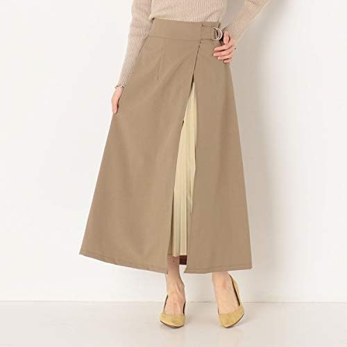 Amazon アルシーヴ インプリーツラップスカート Khaki 02 スカート 通販
