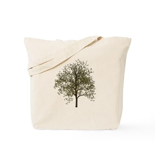 CafePress Simple Tree Tote Bag Natural Canvas Tote Bag, Reusable Shopping Bag