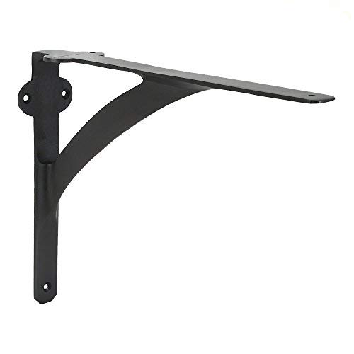 [Set Of 2] Shelf Brackets For 8", 10", 12" Shelves - Oil Rubbed Bronze Finish - 9.88" X 7.38" - Heavy Duty Brass Shelf Bracket - L Brackets For Wall Shelves - Easy To Install - Hardware Included #TOP1