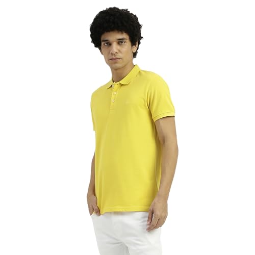 Image of United Colors of Benetton Regular Fit Ribbed Collar Solid T-Shirt