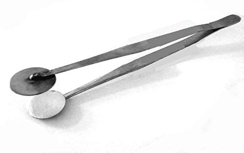 Flat Masher Tweezers with Round Disk Head