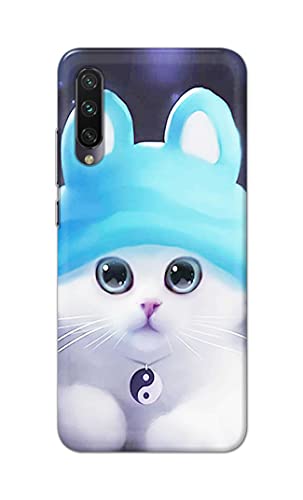 Image of Chinese Cutie Kitten Cat Big Eyes Lovely Girl Ears Hard Back Case Cover for Mi A3 / Mi CC9e Back Cover -(J5) VNS2221