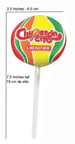 LHERITIER Chupetines/Lollipops - Gluten Free. (Chupetoncito Frutal, 12)